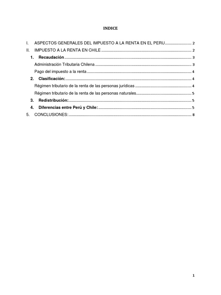 Impuesto a la Renta en Chile: Claves y Tasas | PDF | Impuesto sobre la ...
