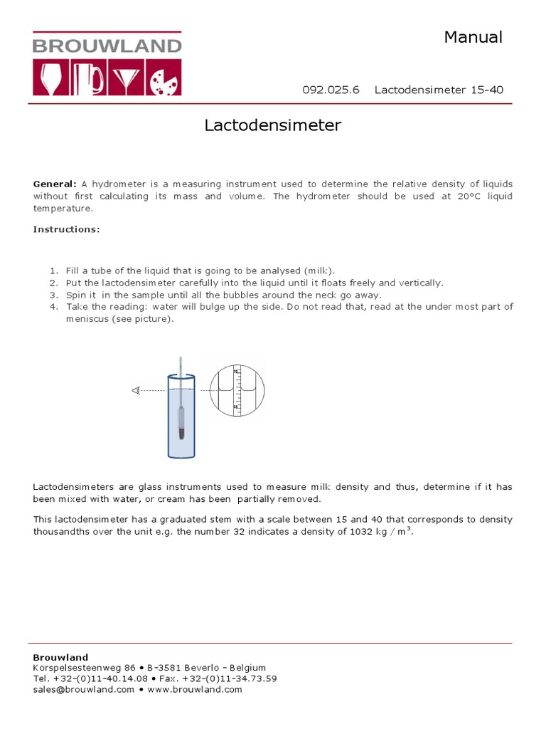 092.025.6 MAN en Lactodensimeter PDF