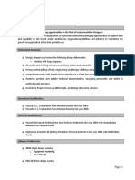 Resume Format For Instrumentation Designer/Draughtsman