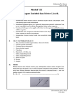 Laporan Praktikum Modul Medan Magnet Induksi Dan Motor Listrik