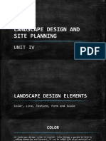 Landscape Design and Site Planning: Unit Iv