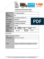 Application Form (Sine Kabataan)