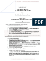 246789347 Pre Week Notes on Labor Law for 2014 Bar Exams