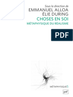 Choses en Soi. Metaphysique Du Realisme PDF