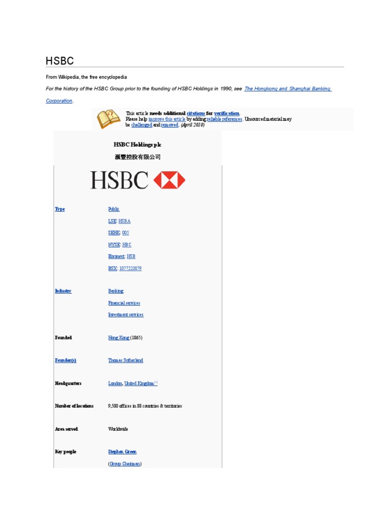 Hsbc Factbook Pdf – HSBC Holdings plc – KQTRUC