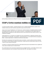 CCIAP y Cortizo examinan medidas económicas - Metro Libre