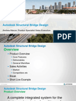 Introduction To: Autodesk Structural Bridge Design: Andrew Manze, Product Specialist Sales Executive