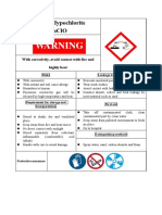 Msds次氯酸钠Sodium Hypochlorite