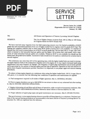 Lycoming service bulletin 369