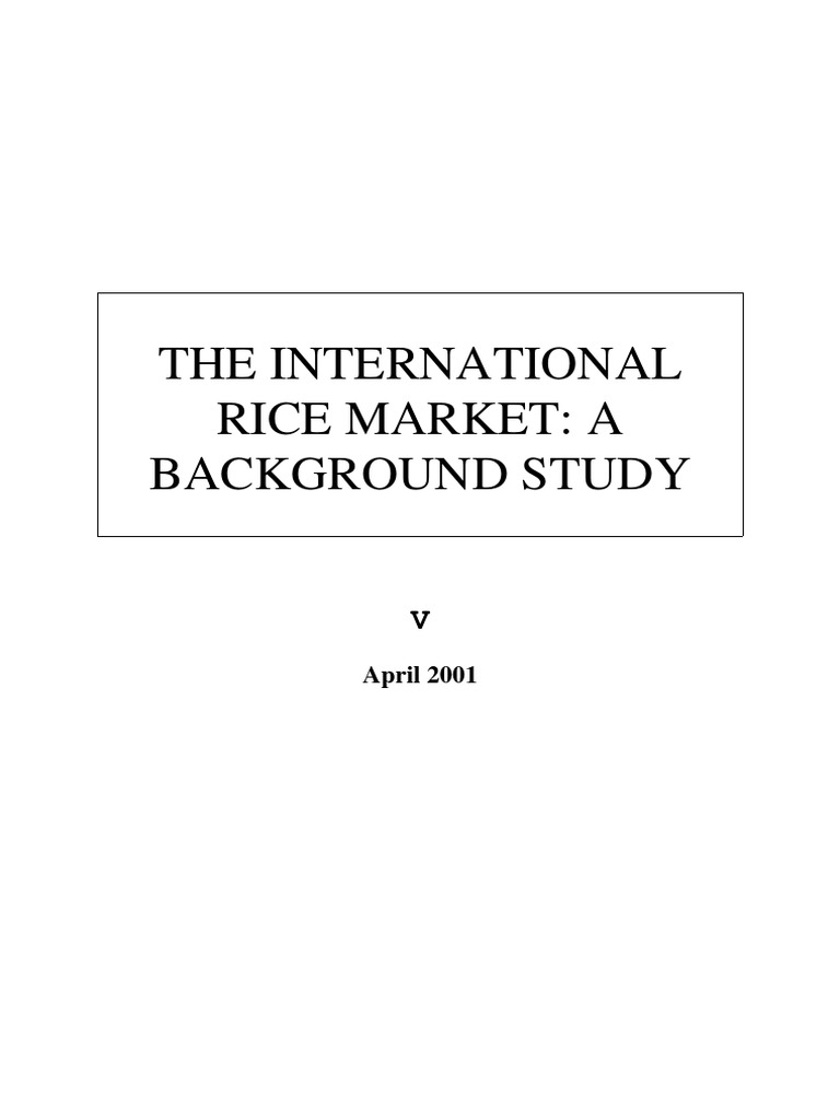 Rice Study | PDF | Rice | Agriculture