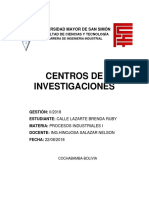 Centros de Investigacion CON INDICE 2