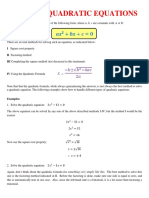 Quadratic Eq Ns