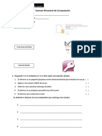 Examen Mensual de Computación-6°