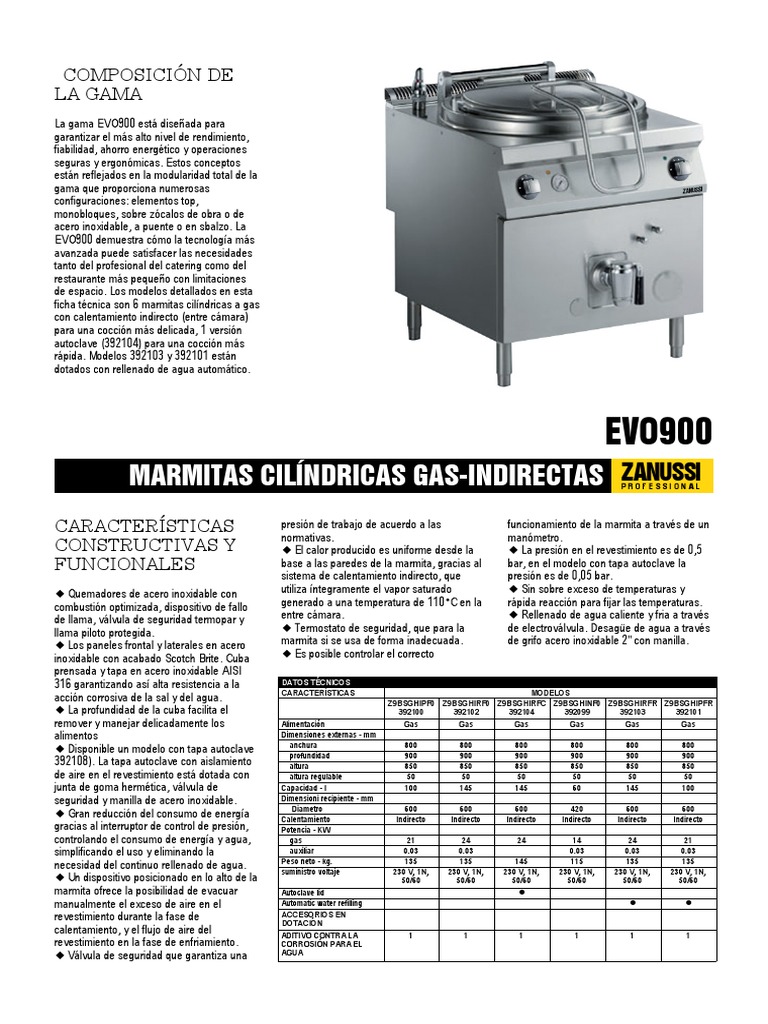 Modelo 101 de Marmita Cilindricas | PDF | Chimenea | Tap (Válvula)