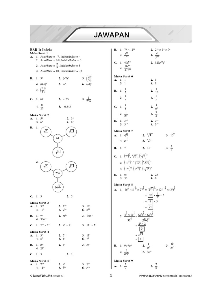 Modul A+ Matematik Tambahan Tingkatan 5 Jawapan Pan Asia vacaberka