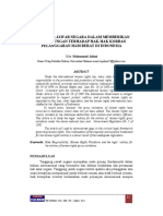 Tanggung Jawab Negara Dalam Memberikan Perlindungan Terhadap Hak-Hak Korban Pelanggaran Ham Berat Di Indonesia