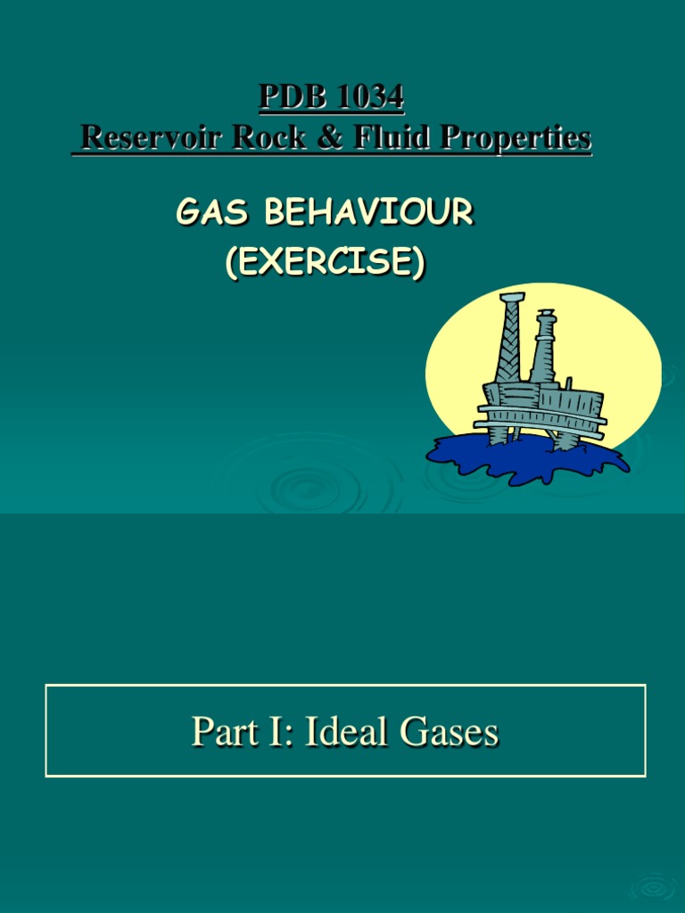 Gas Behavior Exercises: Ideal & Real Gases | PDF | Gases | Mole (Unit)
