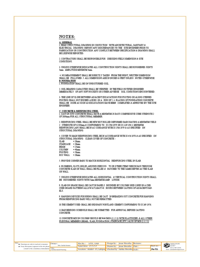 STR - 1 | PDF | Concrete | Structural Engineering