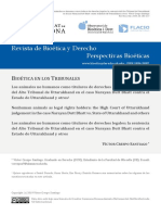 Revista de Bioética y Derecho Perspectivas Bioéticas: Ioética en Los Ribunales