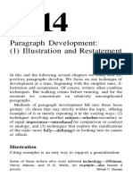 Paragraph Development: (1) Illustration and Restatement