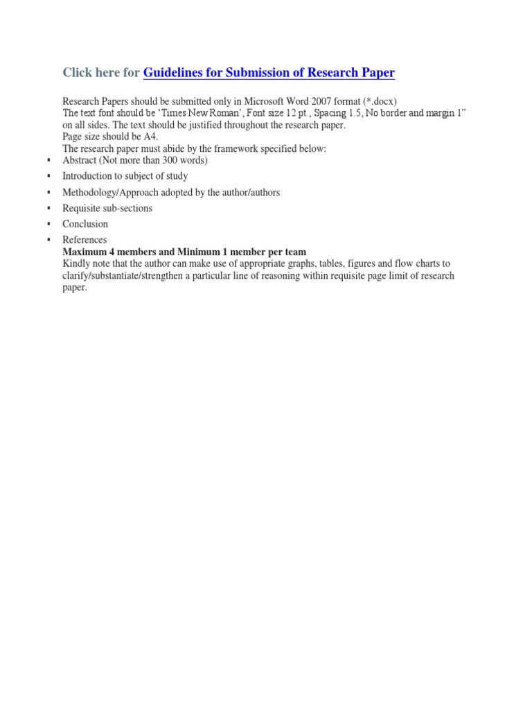 Research Paper Submission Guidelines | PDF | Career & Growth