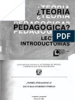 De Alba, Alicia. (1987) ¿Teoría Pedagógica - Lecturas Introductorias