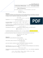 Corrección examen final de Ecuaciones Diferenciales, miércoles 12 de junio de 2019 (tarde)