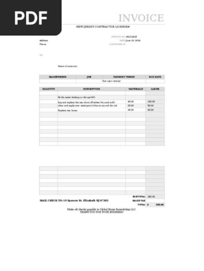Invoice Sample