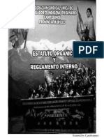 FSUTIOC PM ESTATUTO Y REGLAMENTO INTERNO de La Federación Sindical Única de Trabajadores Indígena Originario Campesinos Provincia Murillo