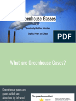 Greenhouse Gasses: Genetically Modified Microbes Sophia, Peter, and Chase