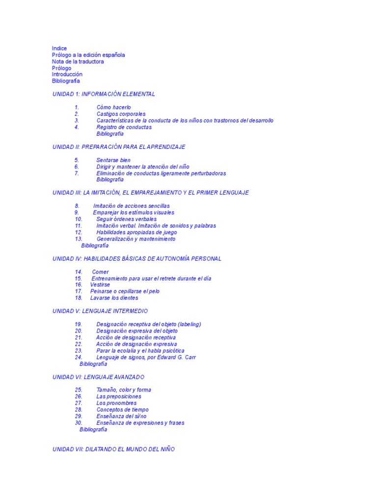 Método Lovaas: Lecciones y Aplicaciones | PDF | Espectro autista ...