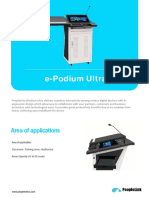 E-Podium Ultra: Area of Applications