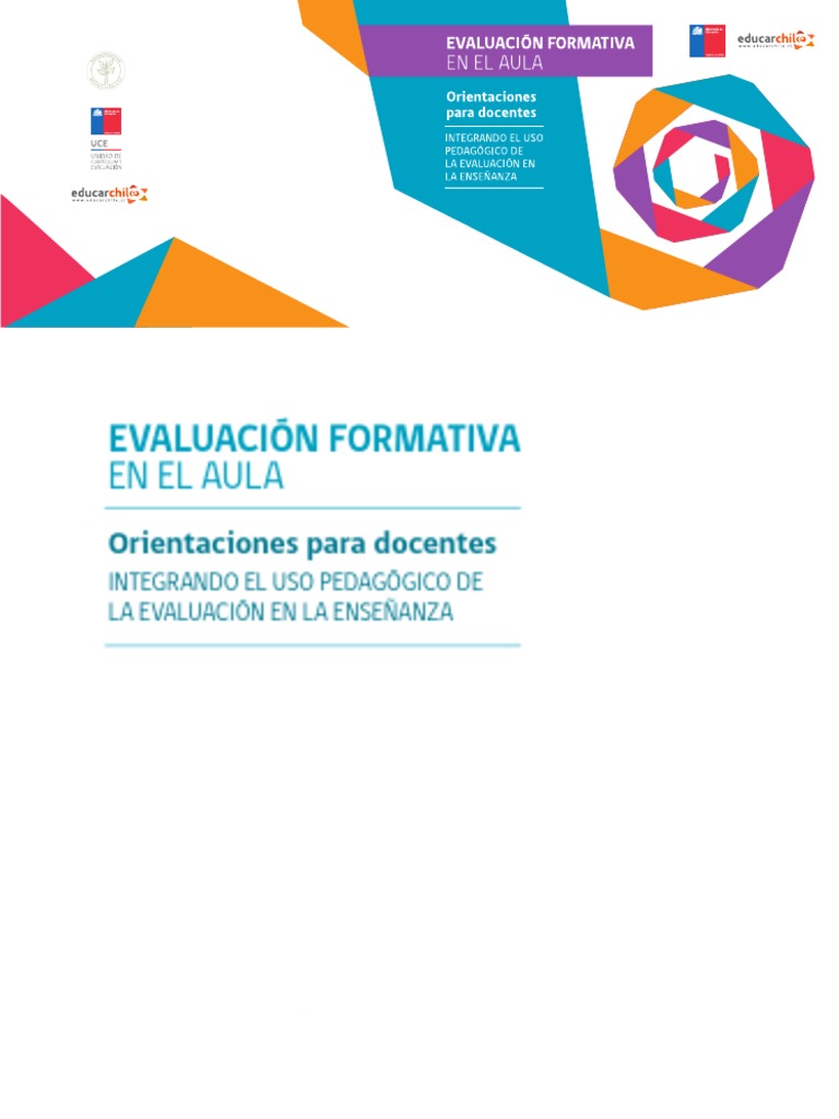 Evaluacion Formativa en El Aula. Orientaciones para Docentes | PDF ...