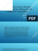 Requisitos para Obtener La Licencia - Tripulante de Cabina