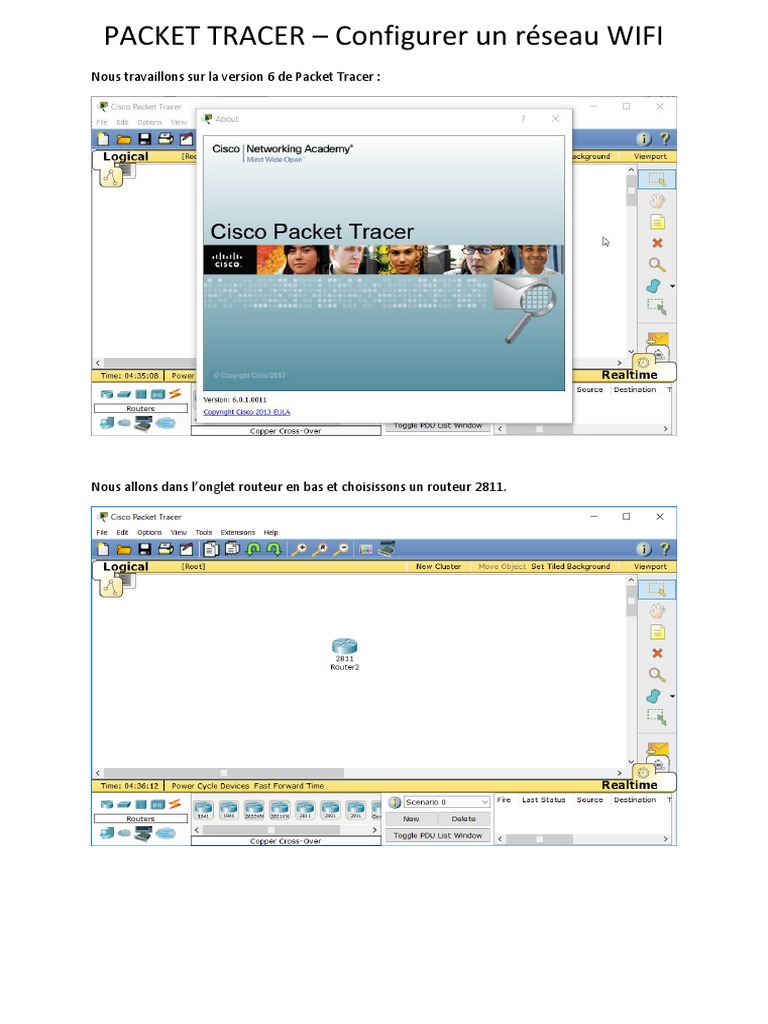 Configuration d'un réseau WIFI sur Packet Tracer | PDF | Protocoles de ...