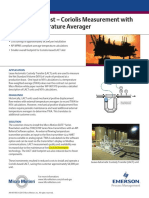 Reduce LACT Cost - Coriolis Measurement With Integral Temperature Averager