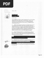 Letter of offer sent from Halifax Regional Municipalitys