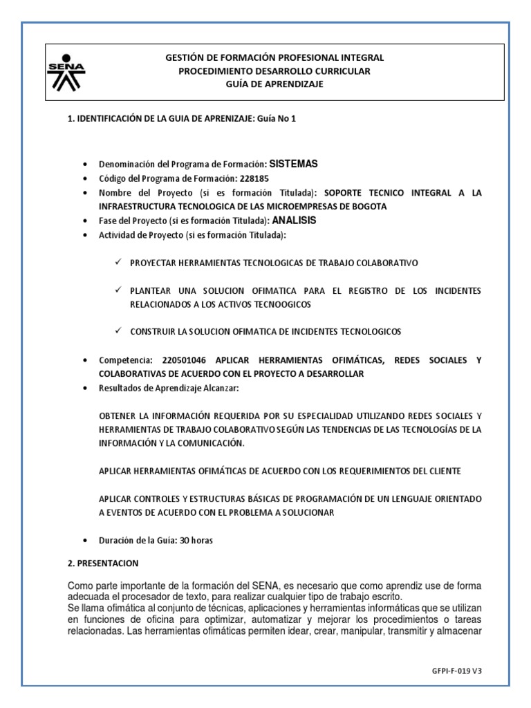 Guía de Aprendizaje en Ofimática SENA | PDF | Microsoft PowerPoint ...