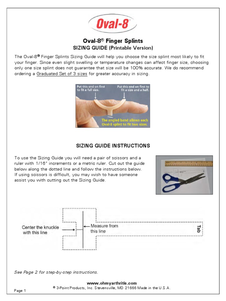 Oval8 Sizing Guide Final March 2014 Oma | PDF | Nature