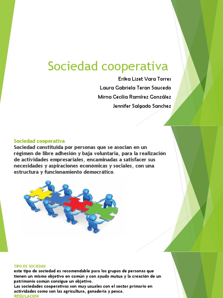 Objetivos y Regulación de Cooperativas | PDF | Cooperativa | Sociedad
