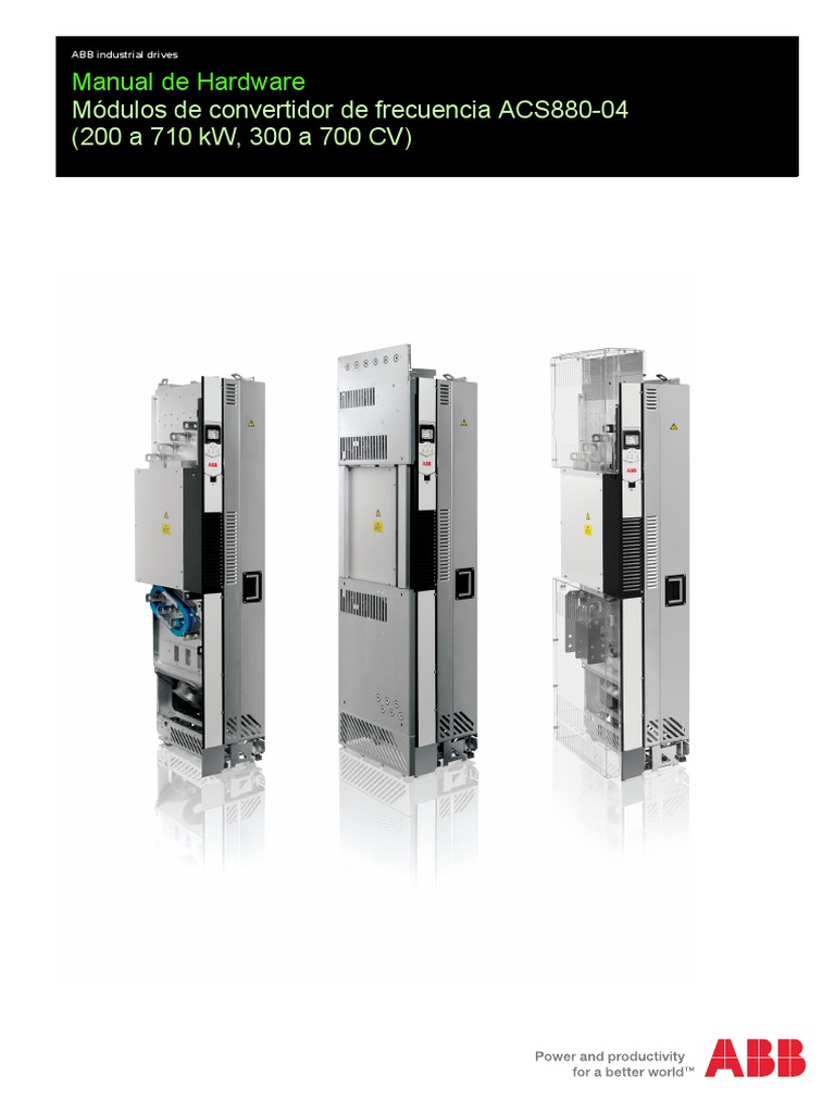 Manual Variador de Frecuencia Acs880-04 | PDF | Equipo eléctrico | Máquinas
