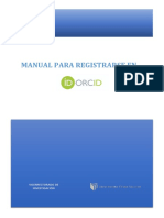 Manual para Registrarse en Orcid