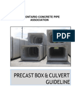 Precast Box & Culvert Guideline: The Ontario Concrete Pipe Association