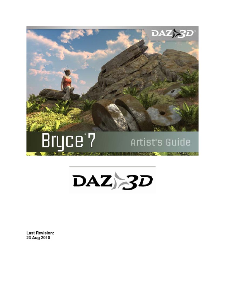 Bryce 7 Artist Guide | PDF | Sky | Cloud, image size:768x1024