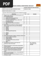 2019 Brigada Eskwela Monitoring Checklist