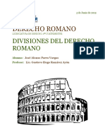 Divisiones Del Derecho Romano