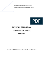 Physical Education Curriculum Guide Grade 8: Marlboro Township Public Schools Department of Curriculum and Instruction
