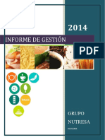Grupo Nutresa informe 2014