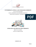 Estrategia de Servicio SEDACHIMBOTE SA