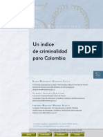 Indice de Criminalidad para Colombia